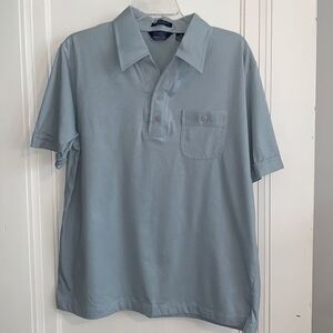 Vtg 80s light blue‎  men’s polo shirt